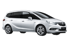 Car Hire Congleton - Vauxhall Zafira 5 + 2 - Minibus hire Congleton